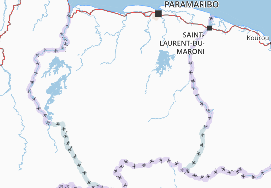 Mapa Suriname
