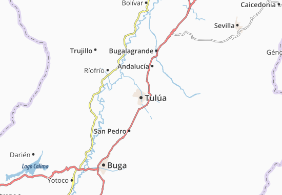 Karte Stadtplan Tulúa