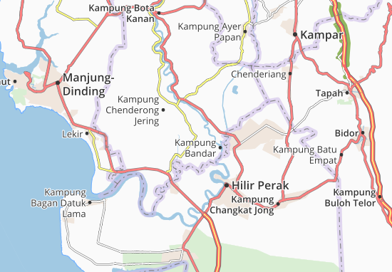 Karte Stadtplan Kampung Bandar