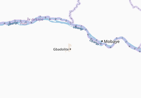 Mapa Gbadolite
