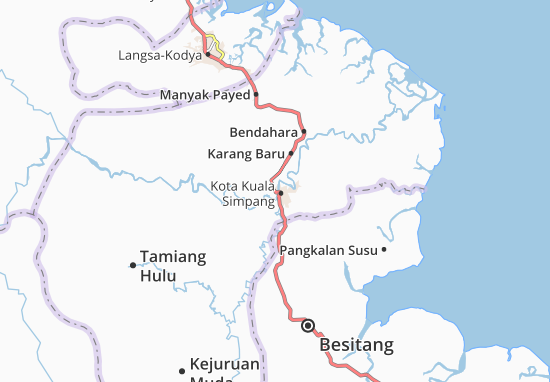 Karte Stadtplan Aceh Tamiang