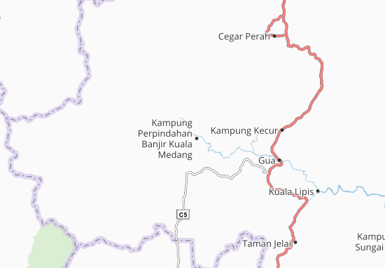 Mapa Kampung Perpindahan Banjir Kuala Medang