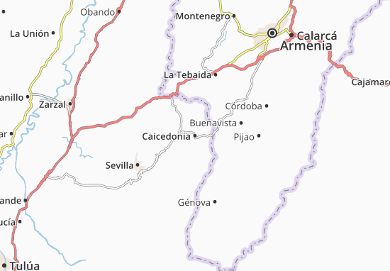 Caicedonia Map