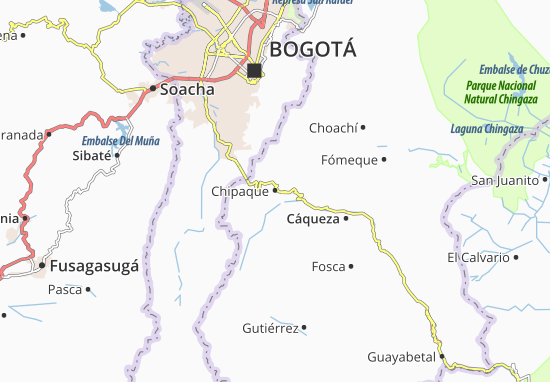 Karte Stadtplan Chipaque