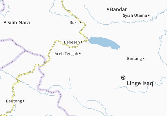 Kaart Plattegrond Kota Takengon