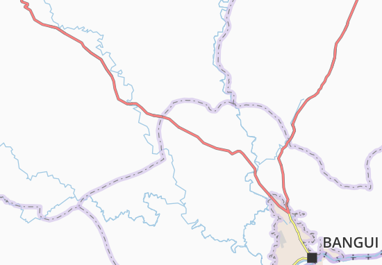 Mapa Bangalandeke