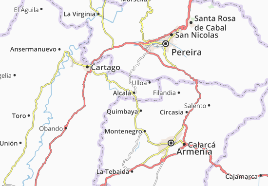 Karte Stadtplan Alcalá