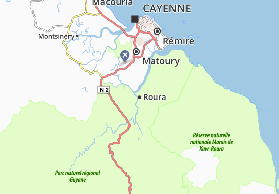 Karte Stadtplan Roura