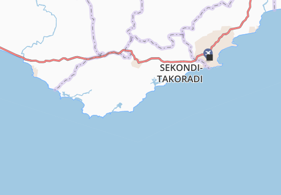 Mapa Dixcove