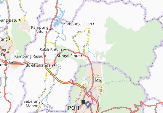 Karte Stadtplan Sungai Siput