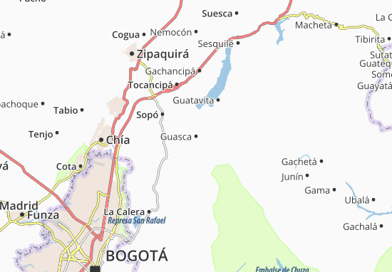 Mapa Guasca