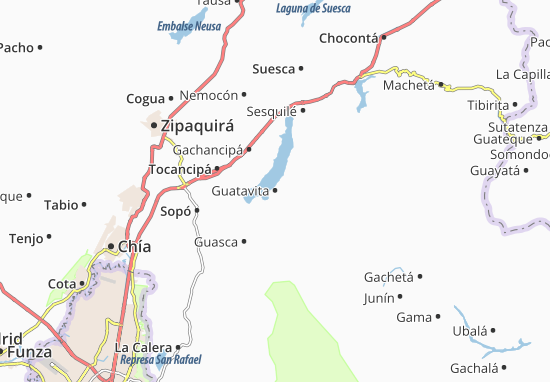 Mapa Guatavita