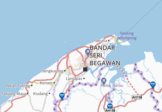 Mapa Gadong A