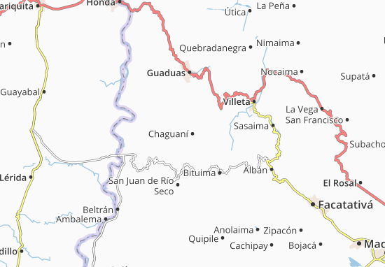 Karte Stadtplan Chaguaní