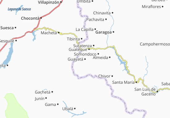 Mapa Guayatá