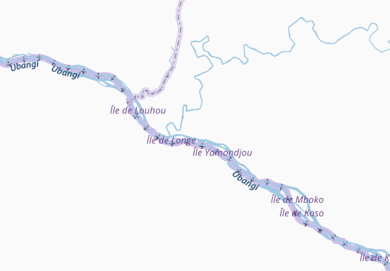 Mapa Kouango