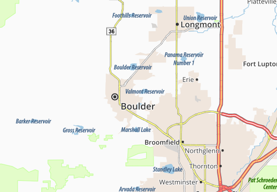Mapa Boulder Junction
