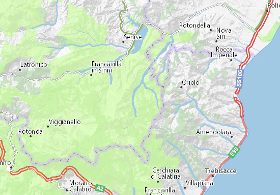 Mapa San Paolo Albanese