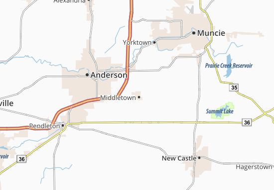 Mapa Middletown