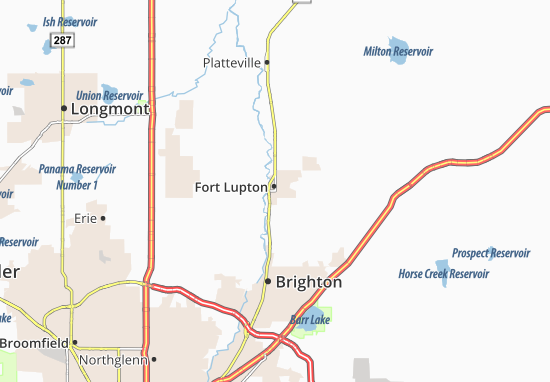 Mapa Fort Lupton