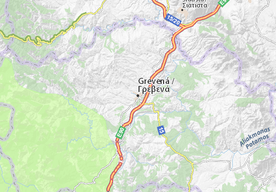 Mapa Grevená