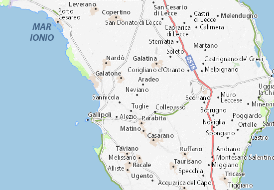 Neviano Map