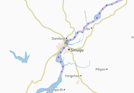 Karte Stadtplan Dandong