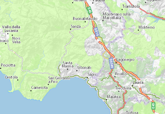Karte Stadtplan Tortorella