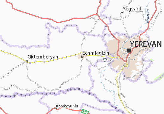 Karte Stadtplan Echmiadizin