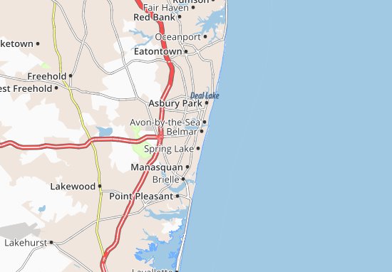 Mapa West Belmar