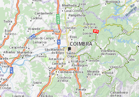 MICHELIN Coimbra map - ViaMichelin