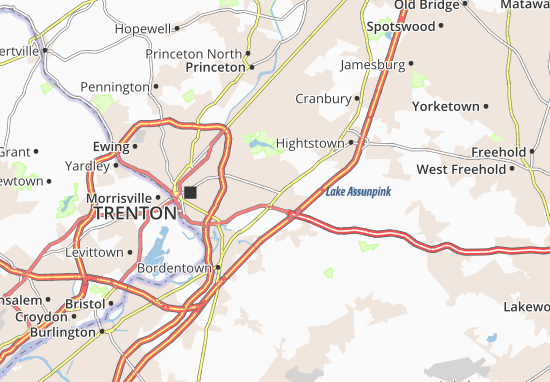 Karte Stadtplan Robbinsville