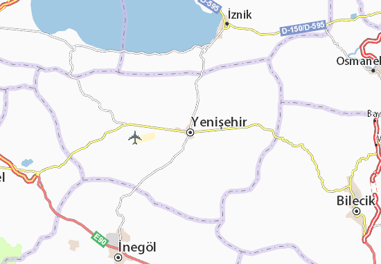 Karte Stadtplan Yenişehir