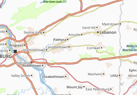 Karte Stadtplan Campbelltown