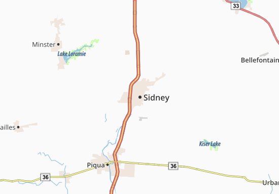 Mapa Sidney