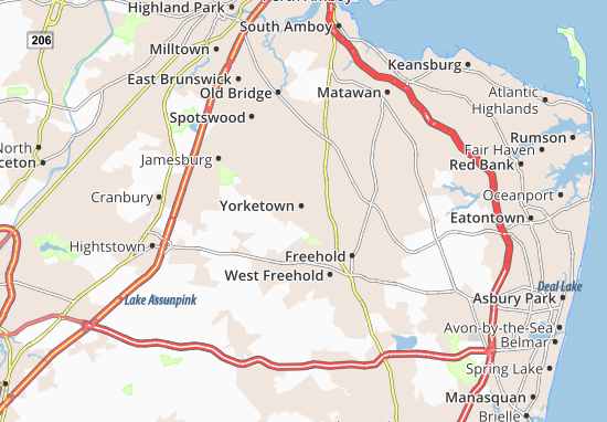 Karte Stadtplan Yorketown