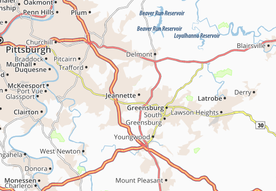 Karte Stadtplan Jeannette