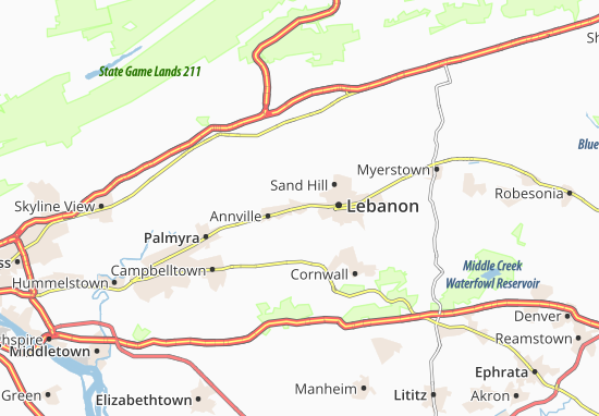 Karte Stadtplan Cleona