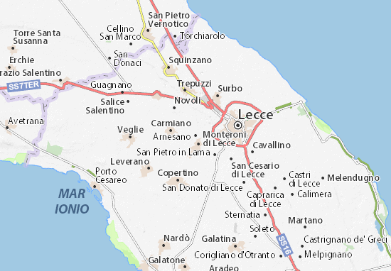 Mapa Arnesano