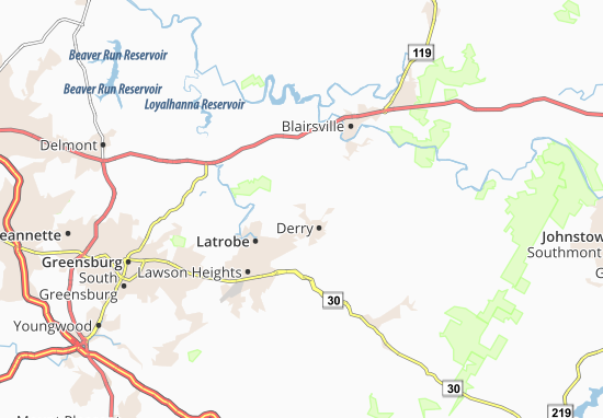 Karte Stadtplan New Derry