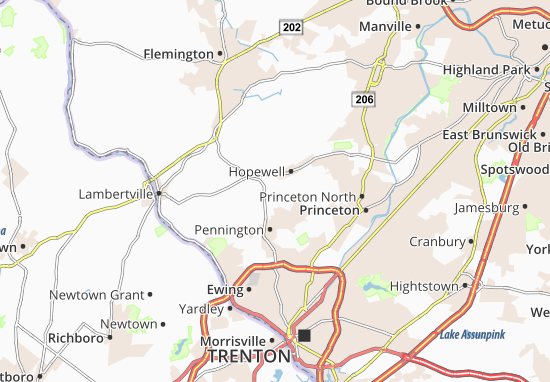 Mapa Glenmoore
