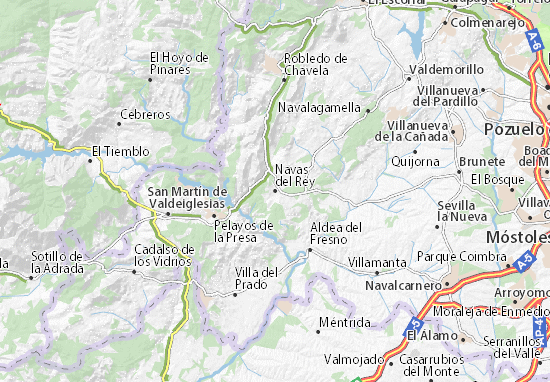 Karte Stadtplan Navas del Rey