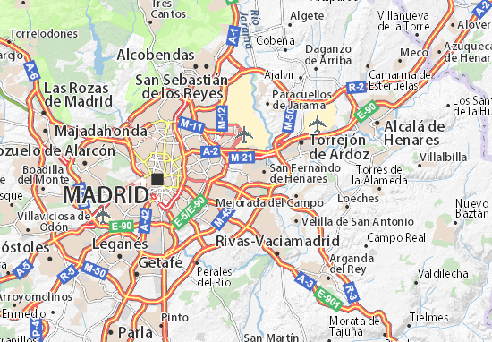 Karte Stadtplan Coslada