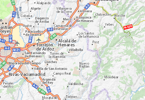 Karte Stadtplan El Robledal