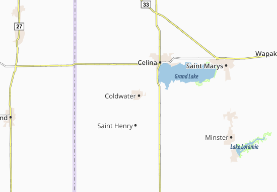 Mapa Coldwater