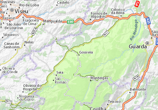 Mapa Gouveia