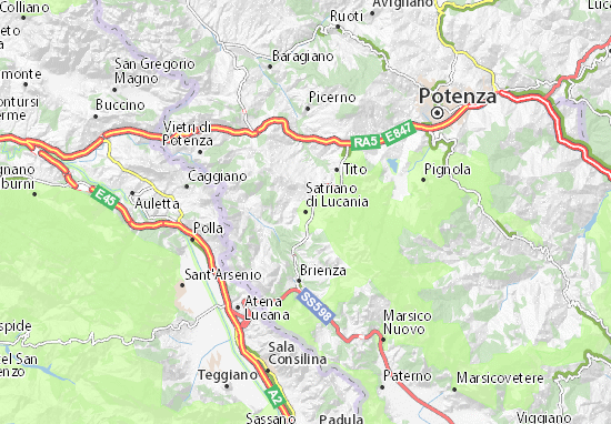 Mapa Satriano di Lucania