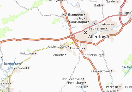Karte Stadtplan Trexlertown