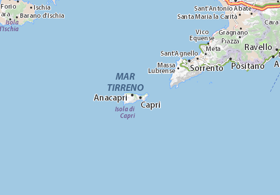 Kaart Plattegrond Capri