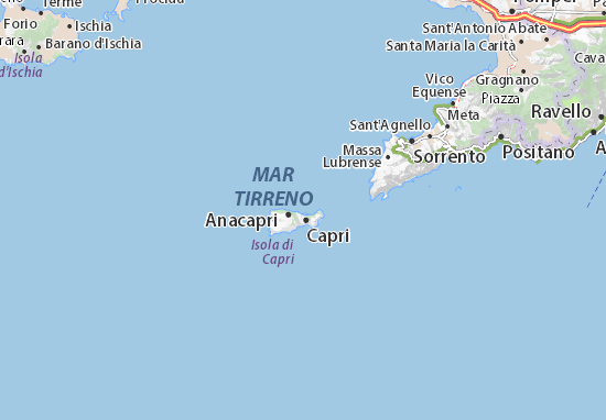 Mapa Isola di Capri